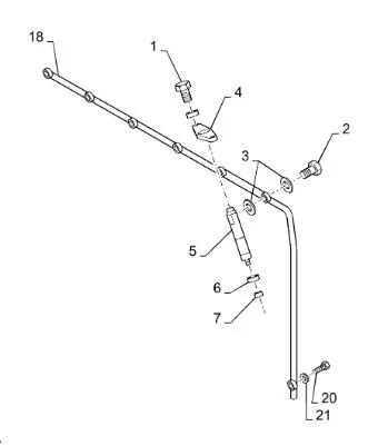87802419 - Трубка топл. обратки ДВС Ford 675 TC, CS, CX