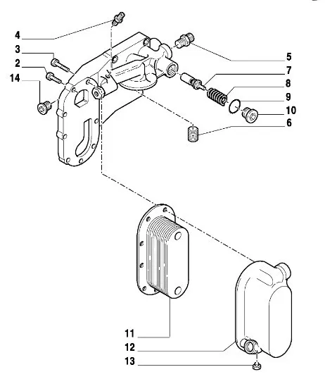87380919 - Радиатор рубашки охлаждения